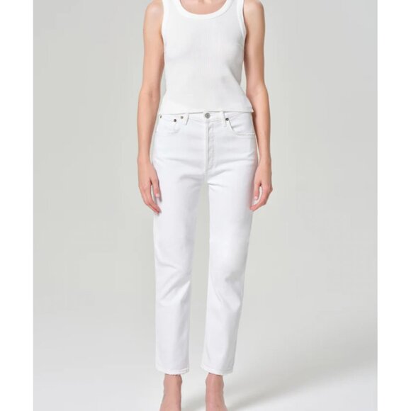 Agolde Riley High Rise Straight Crop - Picture 3 of 3